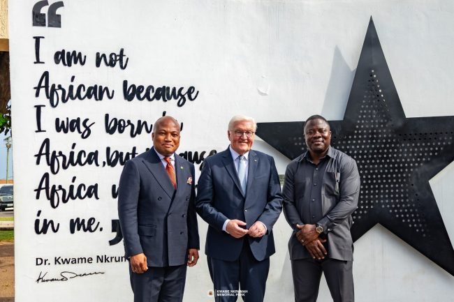 German President Visits Kwame Nkrumah Memorial Park, Pays Tribute to Ghana’s First President