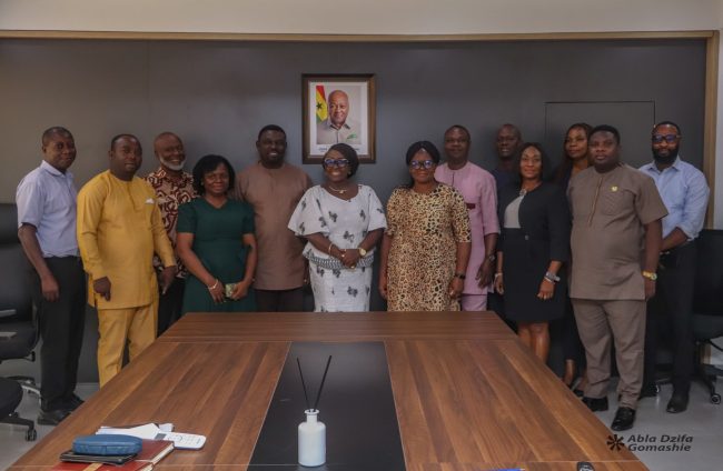 Hon. Gomashie meets mgt staff (9)