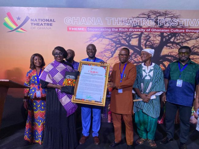 National Theatre Honours Sector Minister and Retired Staff at Ghana Theatre Festival Awards Night Ceremony
